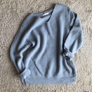 イッカ(ikka)のikka   right blue knit(ニット/セーター)