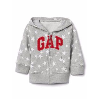 ベビーギャップ(babyGAP)のbaby GAP　新品★　星柄　ロゴジップパーカー　新品(ジャケット/コート)