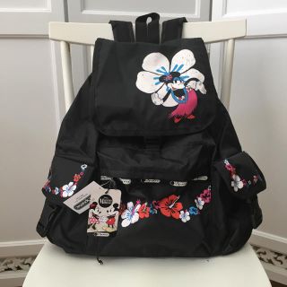 レスポートサック(LeSportsac)の【値下げ】入手困難！レスポ×ディズニー ミニー　バックパック　フラハイビスカス (リュック/バックパック)