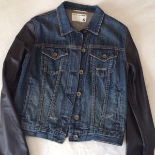 ラグアンドボーン(Rag & Bone)の【美品】ラグアンドボーン 袖レザー Gジャン(Gジャン/デニムジャケット)