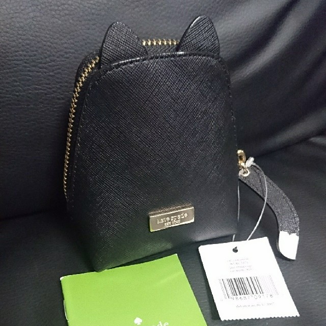 kate spade new york(ケイトスペードニューヨーク)の最新作限定品 ケイトスペード クロネコ コインケースcat coin purse レディースのファッション小物(コインケース)の商品写真