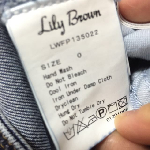 Lily Brown(リリーブラウン)のハイウエストデニム レディースのパンツ(ショートパンツ)の商品写真