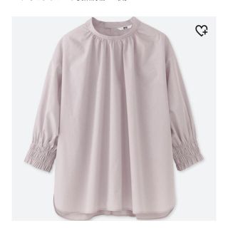 ユニクロ(UNIQLO)のユニクロ 完売XS エクストラファインコットン ギャザーブラウス(シャツ/ブラウス(長袖/七分))