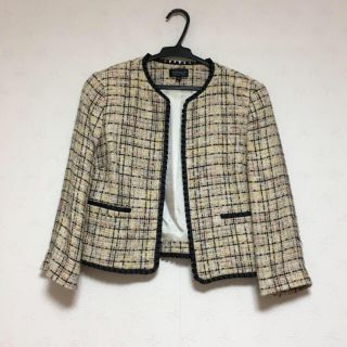 トップショップ(TOPSHOP)のTOPSHOP ツイードノーカラージャケット(ノーカラージャケット)