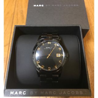 マークバイマークジェイコブス(MARC BY MARC JACOBS)のマークジェイコブス 時計 ブラック ゴールド(腕時計)