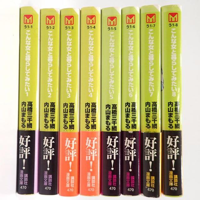 C30 中古 コミック こんな女と暮らしてみたい 内山まもる 全8巻完結 文庫版 エンタメ/ホビーの漫画(全巻セット)の商品写真