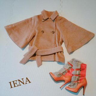 イエナ(IENA)のIENA♡アルパカ混フレア袖ショートコート♡(ピーコート)