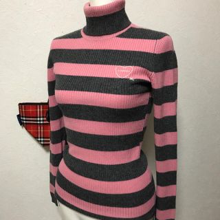 バーバリー(BURBERRY)のBurberry☆タートルネック長袖ニットⓂ︎美品(ニット/セーター)