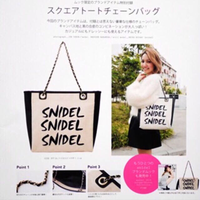 SNIDEL(スナイデル)のSNIDEL♡付録スクエアトートバック レディースのバッグ(トートバッグ)の商品写真