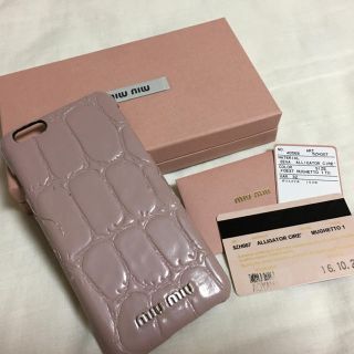 ミュウミュウ(miumiu)のmiumiu iPhoneケース 6plus(iPhoneケース)