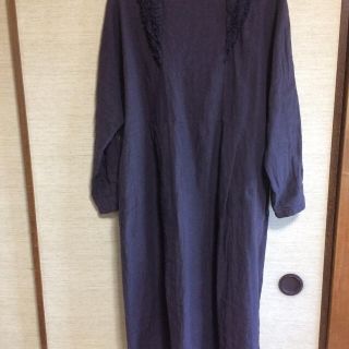 ネストローブ(nest Robe)のネストローブ17aw関西限定パフィーカラー2wayワンピ完売パープル新タグ付き(ロングワンピース/マキシワンピース)