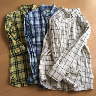 ユニクロ(UNIQLO)の【UNIQLO/GAP】メンズ チェック シャツ 3枚セット(シャツ)