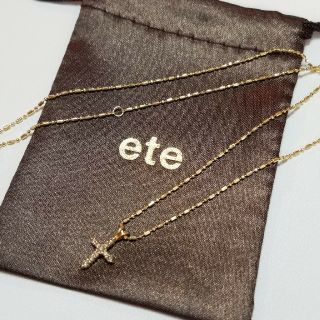 エテ(ete)の商談中♥ete K18 クロスダイヤモンド ネックレス(ネックレス)