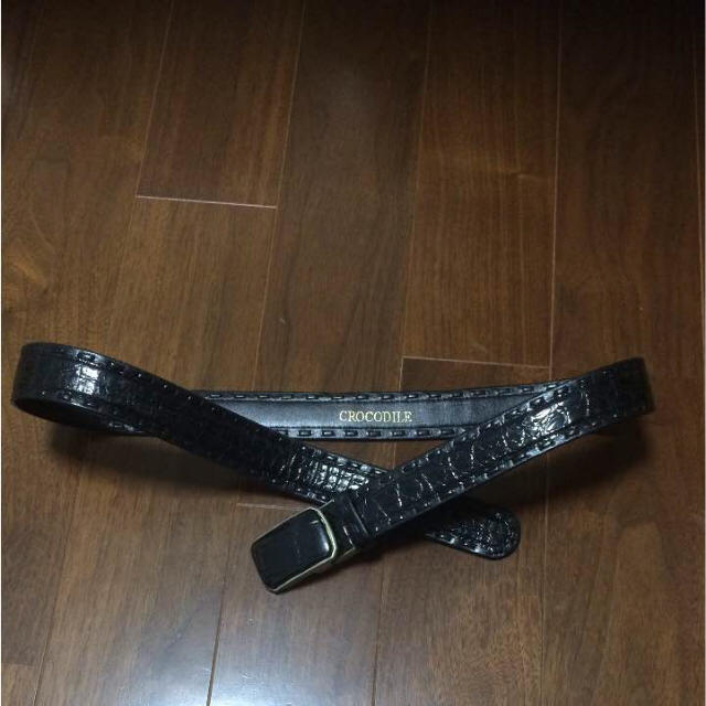 Crocodile(クロコダイル)のクロコダイル  皮ベルト メンズのファッション小物(ベルト)の商品写真