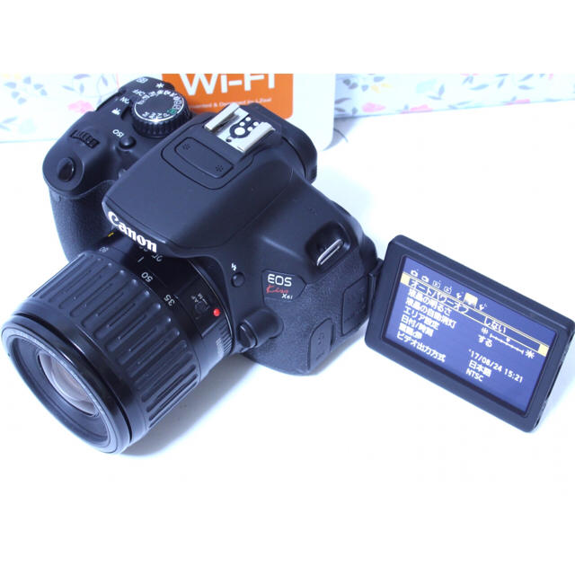 ☆WiFi&自撮り&高画質☆Canon EOS Kiss X6i レンズセット