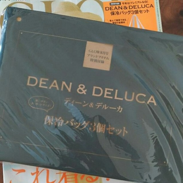 DEAN & DELUCA(ディーンアンドデルーカ)の【Rmama様】グロー GLOW 8月号 DEAN&DELUCA 保冷バッグ エンタメ/ホビーの雑誌(ファッション)の商品写真