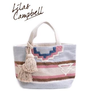 リラキャンベル(Lilas Campbell)のリラキャンベル ★ 秋冬 新作 トートバッグ Kilim グレイ(トートバッグ)