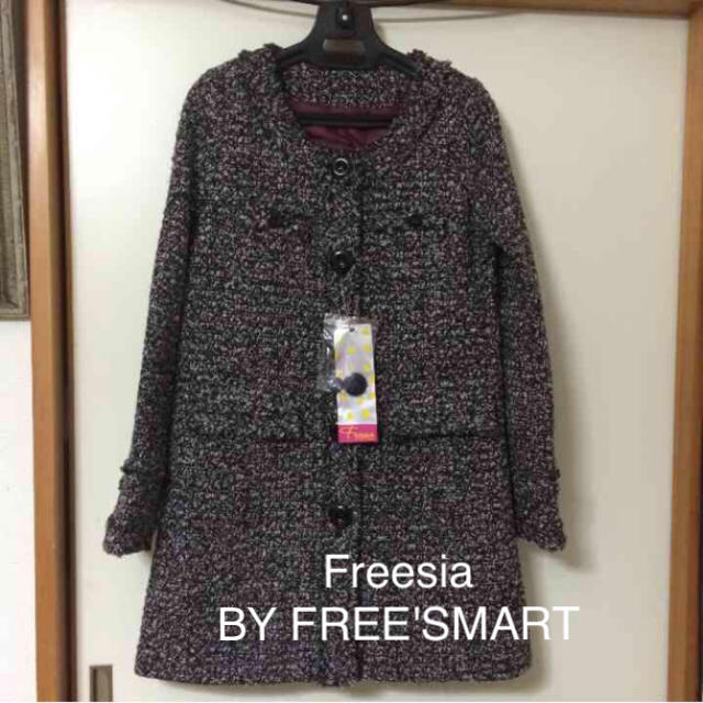 FREE'S MART(フリーズマート)の新品★Freesia BY FREE'SMART フリーズマートノーカラーコート レディースのジャケット/アウター(ロングコート)の商品写真