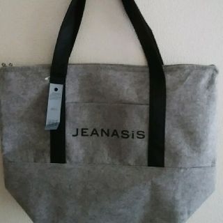 ジーナシス(JEANASIS)の新品　ジーナシス　bigトートバッグ　グレー　バッグ(トートバッグ)