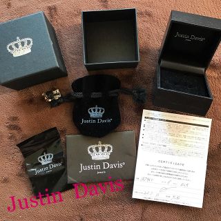 ジャスティンデイビス(Justin Davis)の格安♥️証明カード付、8号💍(リング(指輪))