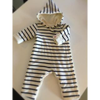 プチバトー(PETIT BATEAU)のプチバトー マリニエール 6M(カバーオール)