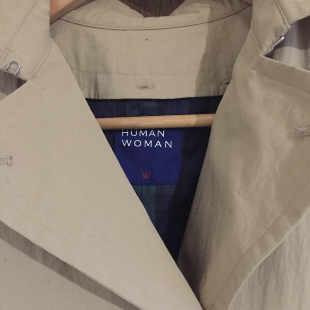 HUMAN WOMAN(ヒューマンウーマン)のねねちゃんさま専用 HUMAN WOMAN コート レディースのジャケット/アウター(トレンチコート)の商品写真