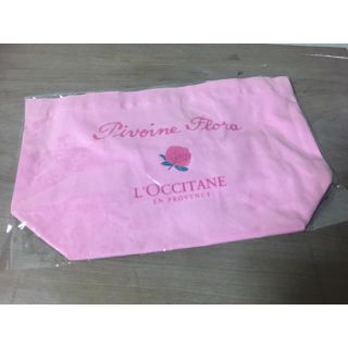 ロクシタン(L'OCCITANE)の新品未使用 ロクシタン ノベルティトートバッグ ローズピンク(トートバッグ)