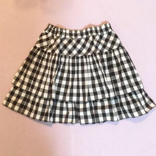 ポンポネット(pom ponette)のpomponetteストーンリボンギンガムチェックスカート130♡ポンポネット(スカート)