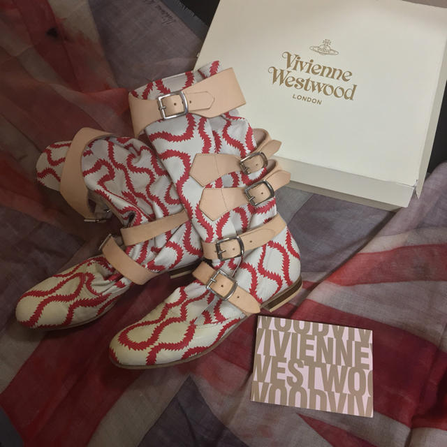 Vivienne Westwood(ヴィヴィアンウエストウッド)のスクイグルパイレーツブーツ メンズの靴/シューズ(ブーツ)の商品写真