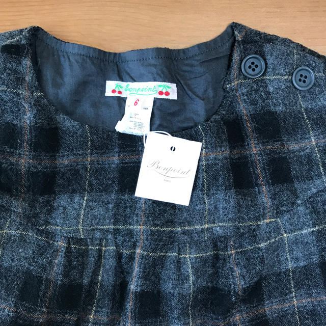 Bonpoint(ボンポワン)の【専用】Bonpoint  ウール ワンピース 6a キッズ/ベビー/マタニティのキッズ服女の子用(90cm~)(ワンピース)の商品写真