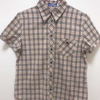 バーバリーブルーレーベル(BURBERRY BLUE LABEL)の美品 BURBERRY BLUE LABEL チェック シャツ(シャツ/ブラウス(半袖/袖なし))