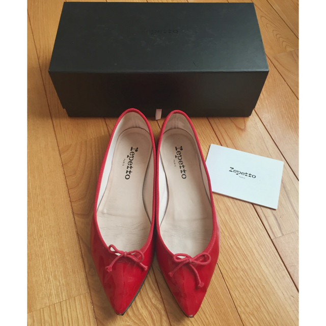 repetto(レペット)の【お値下げ！】レペットrepetto赤ブリジットバレエシューズ36♪ レディースの靴/シューズ(バレエシューズ)の商品写真