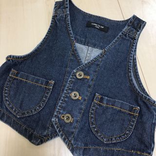 コムサイズム(COMME CA ISM)の【美品】コムサイズム♡デニムベスト 100cm(その他)