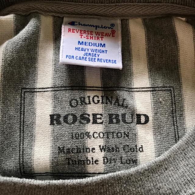 ROSE BUD(ローズバッド)のおかむら様専用✴︎ROSE BUD ✴︎ チャンピオン ストライプノースリワンピ レディースのワンピース(ひざ丈ワンピース)の商品写真