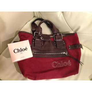 クロエ(Chloe)のChloe♡ボルドーバッグ(ハンドバッグ)