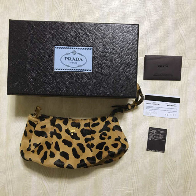 PRADA(プラダ)の新品【PRADA】レオパード クラッチ レディースのバッグ(クラッチバッグ)の商品写真