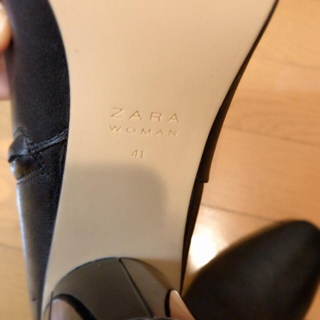 ZARA(ザラ)のZARA ザラ ブーツ 41 パンプス レザー レディースの靴/シューズ(ブーツ)の商品写真