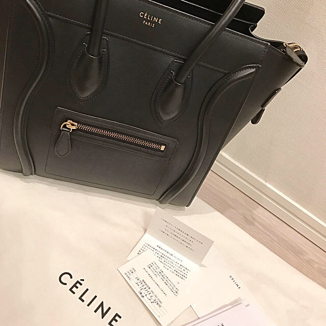 celine(セリーヌ)のceline ラゲージ マイクロ ブラック レディースのバッグ(ハンドバッグ)の商品写真