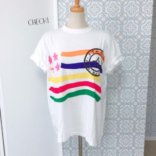 カステルバジャック(CASTELBAJAC)の【castelbajac】イタリア製カラフルラインTシャツ(Tシャツ(半袖/袖なし))