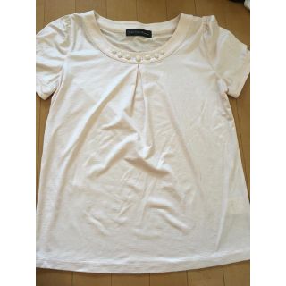 ユナイテッドアローズグリーンレーベルリラクシング(UNITED ARROWS green label relaxing)の美品 グリーンレーベルリラックシング ピンクトップス(Tシャツ(半袖/袖なし))