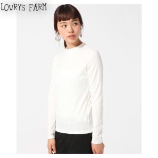 ローリーズファーム(LOWRYS FARM)の新品* LOWRYS FARM リブトップス(カットソー(長袖/七分))