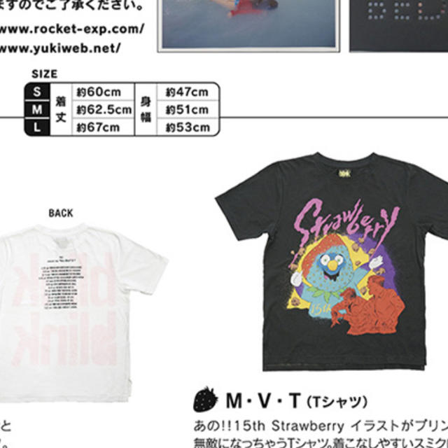 YUKI blinkblink ツアー Tシャツ エンタメ/ホビーのタレントグッズ(ミュージシャン)の商品写真