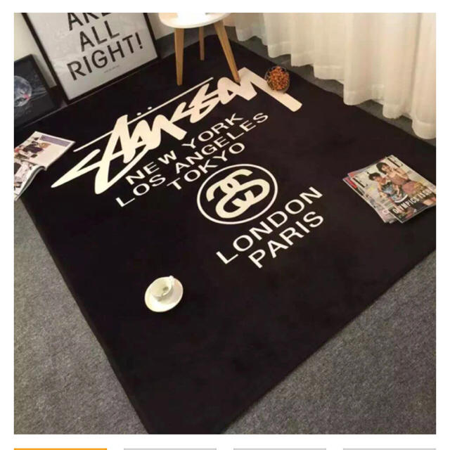 STUSSY(ステューシー)のSTUSSY  カーペット 滑り止め付き インテリア/住まい/日用品のラグ/カーペット/マット(カーペット)の商品写真