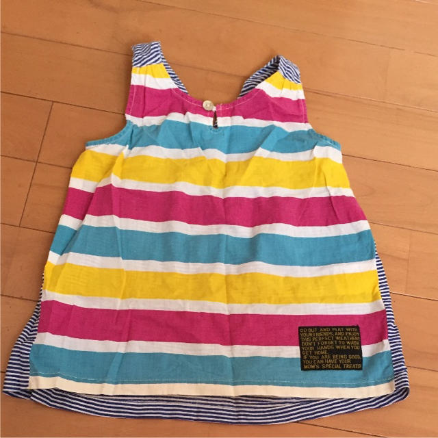 JUNK STORE(ジャンクストアー)のボーダートップス キッズ/ベビー/マタニティのキッズ服女の子用(90cm~)(Tシャツ/カットソー)の商品写真