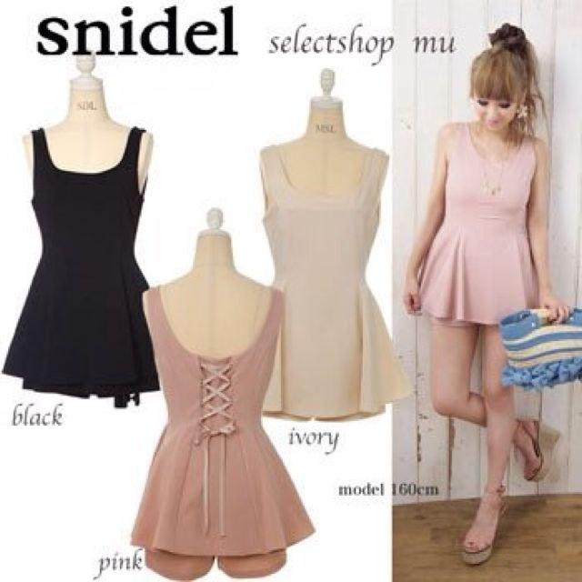 snidel♡ペプラムロンパース 3