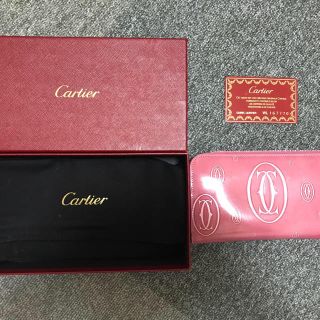 カルティエ(Cartier)の♡キット様 専用♡カルティエ ハッピーバースデ 長財布 ラウンドファスナー(財布)