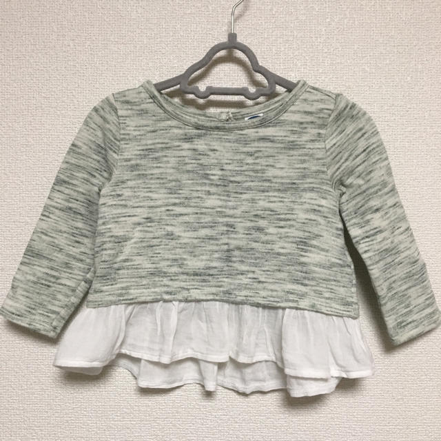 Old Navy(オールドネイビー)のフリル付きトレーナー キッズ/ベビー/マタニティのキッズ服女の子用(90cm~)(ジャケット/上着)の商品写真