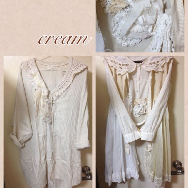 Crisp(クリスプ)のちびたんザウルス様専用♡cream レディースのワンピース(ひざ丈ワンピース)の商品写真