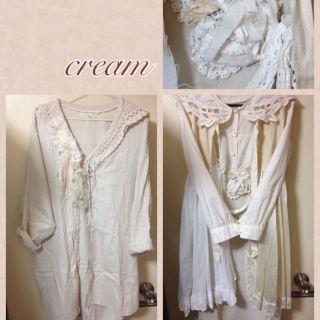 クリスプ(Crisp)のちびたんザウルス様専用♡cream(ひざ丈ワンピース)