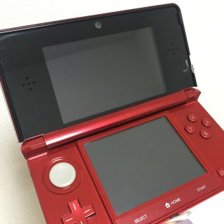 ニンテンドー3DS(ニンテンドー3DS)の【箱付き】3DS本体【フレアレッド】(携帯用ゲーム機本体)